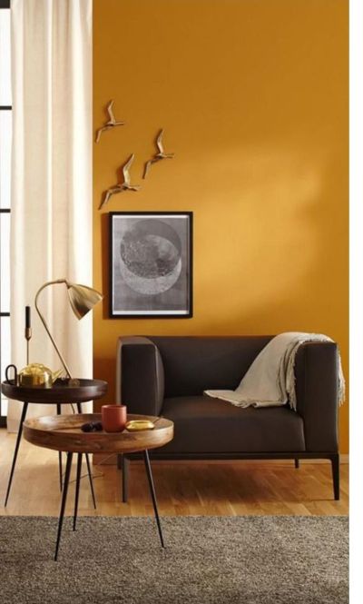 Охра в интерьере