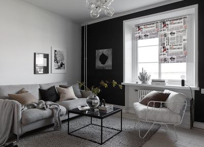 Бело серый дизайн квартиры