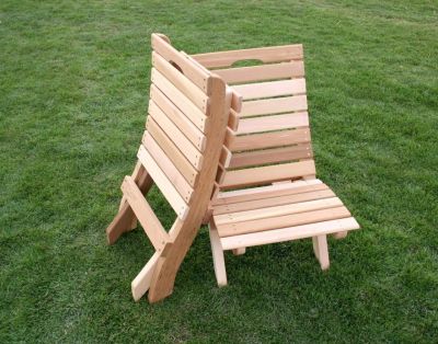 Кресло деревянное складное