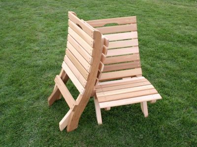 Кресло деревянное складное
