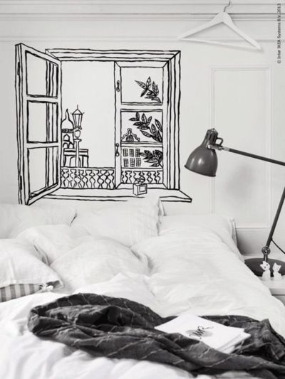 Черно белые картины в спальню