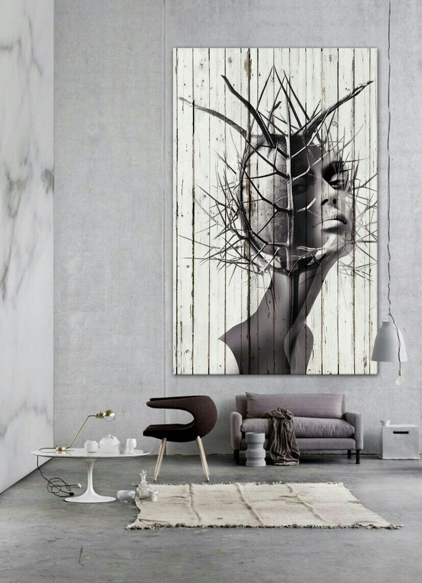 Картины на досках в интерьере