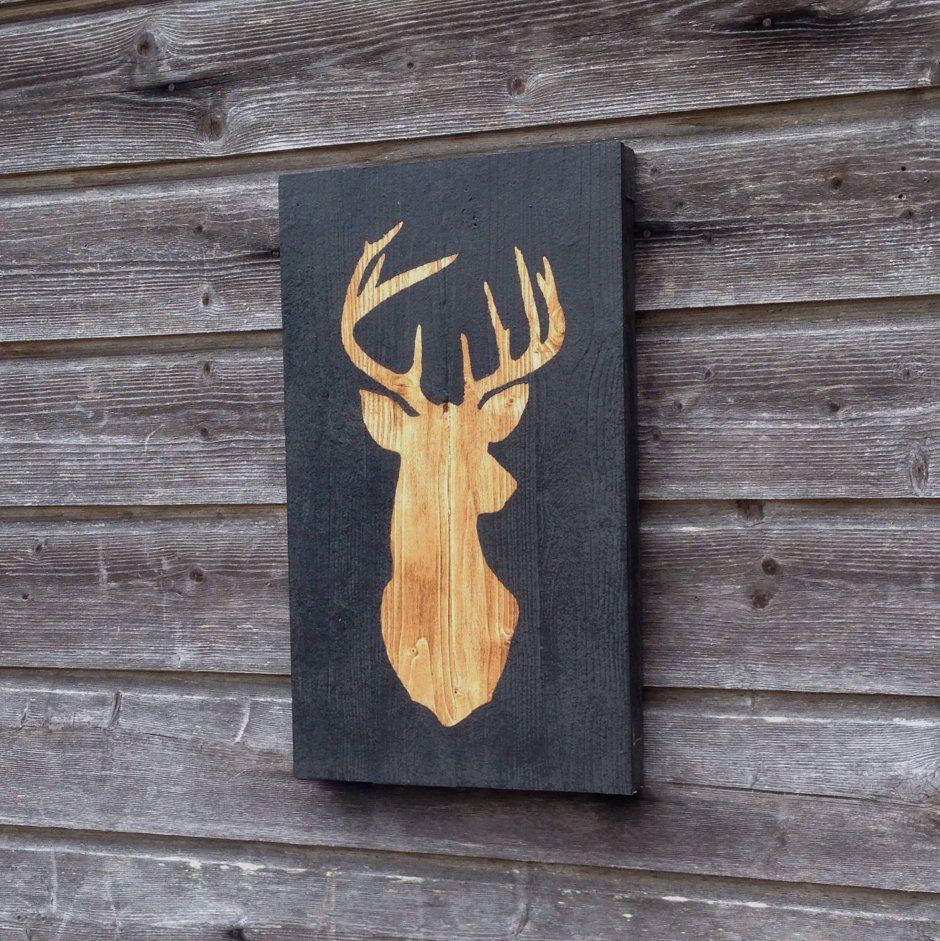 Панно из досок в стиле лофт