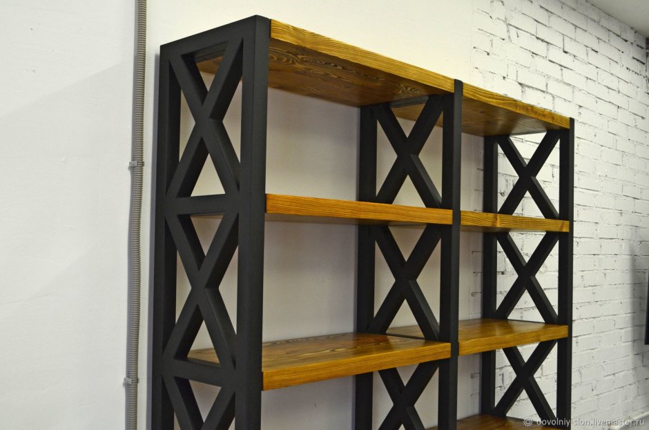 Полка-стеллаж лофт #80312474