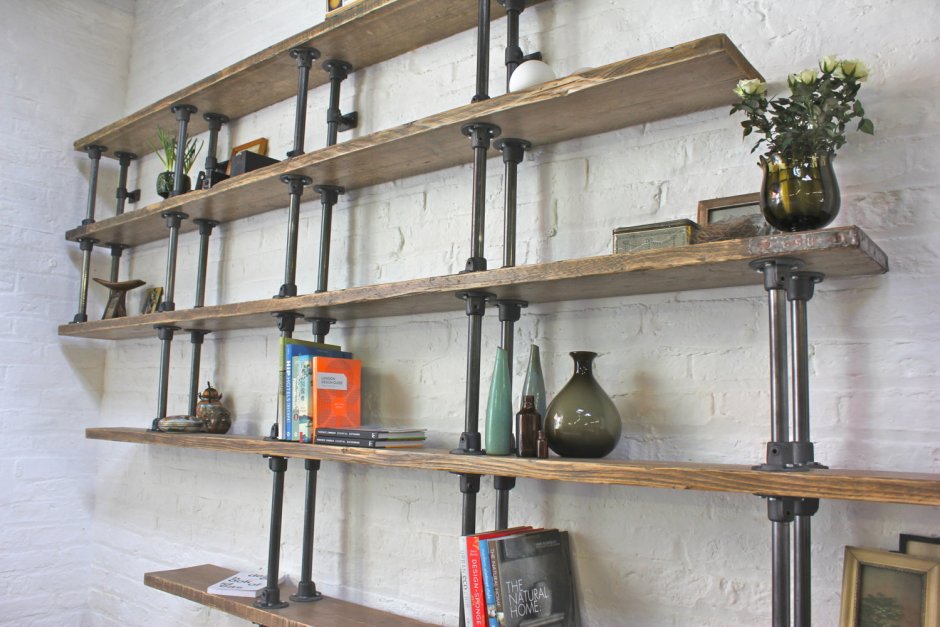 Стеллаж из водопроводных труб