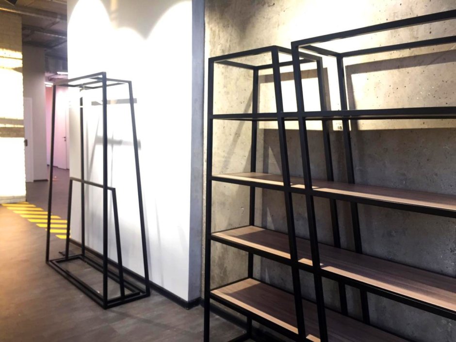 Стеллажи лофт из металла