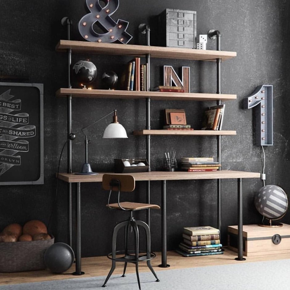 Полка для кубков лофт