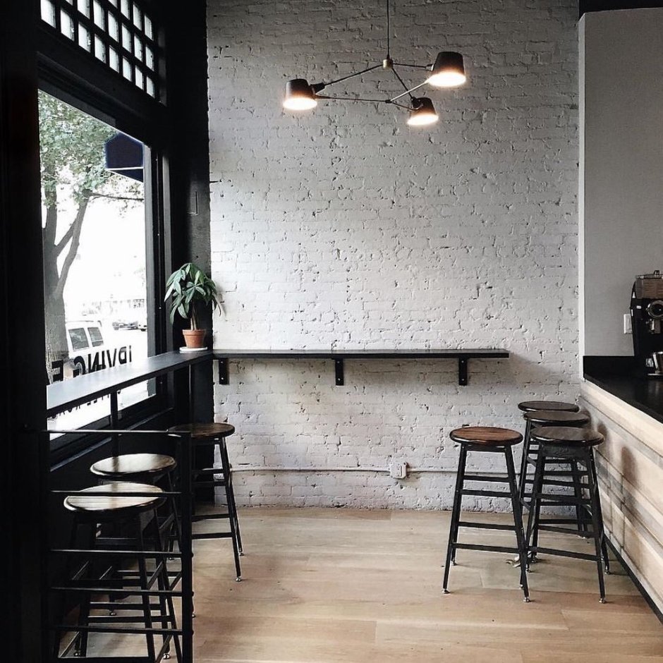 Интерьер кофейни в стиле Минимализм