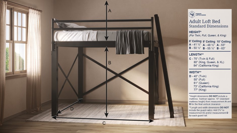 Queen Loft Leather Bed 2