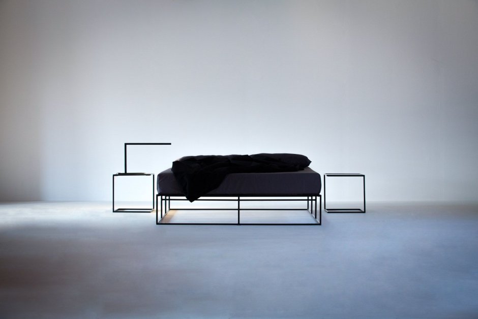 Кровать лофт на белом фоне