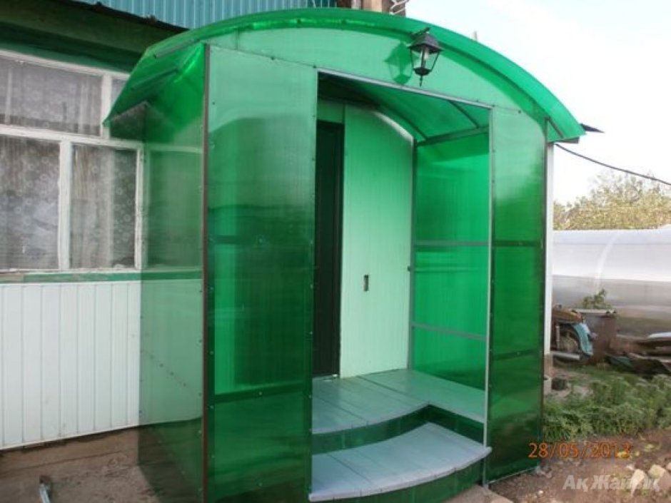 Крыльцо из поликарбоната