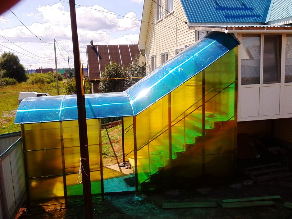 Крыльцо поликарбонат