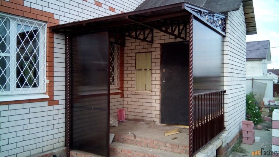 Крыльцо из поликарбоната
