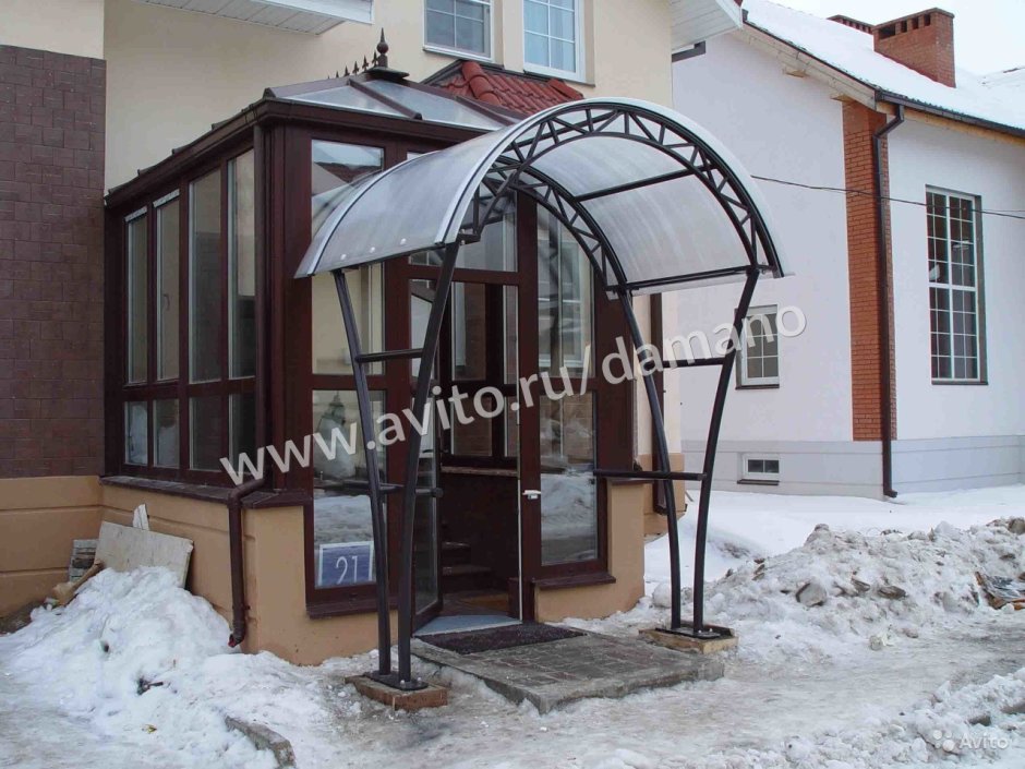 Входная группа с поликарбонатом