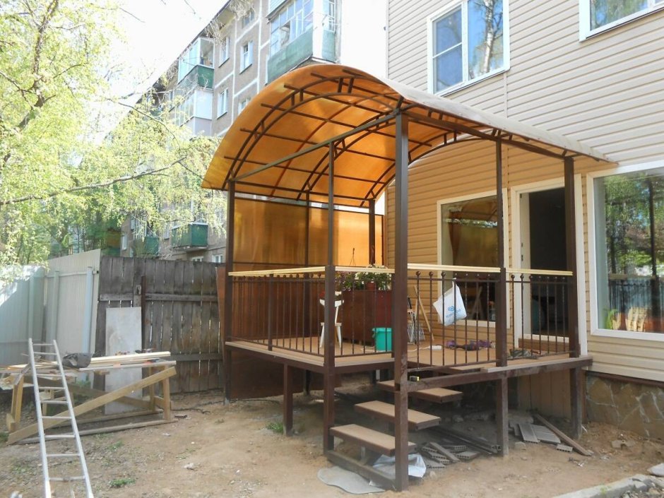 Веранда из металла