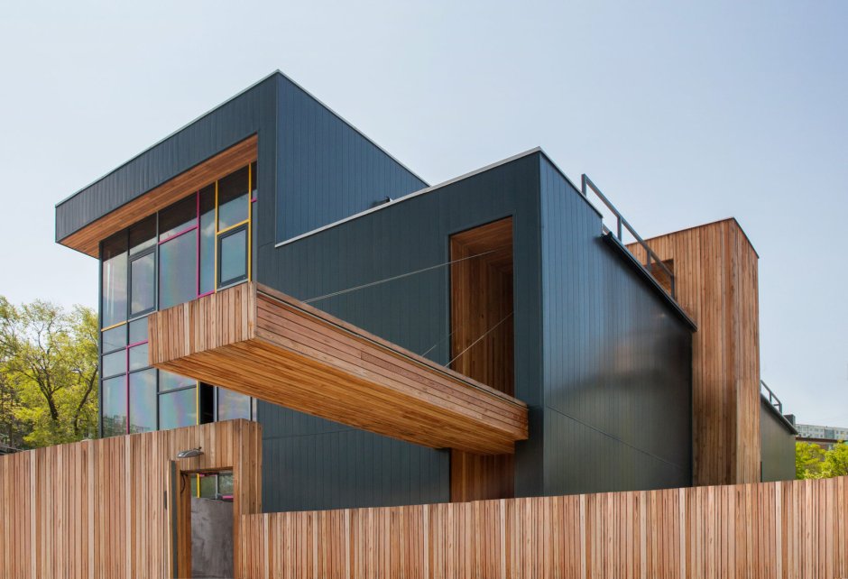 Фасад из металла