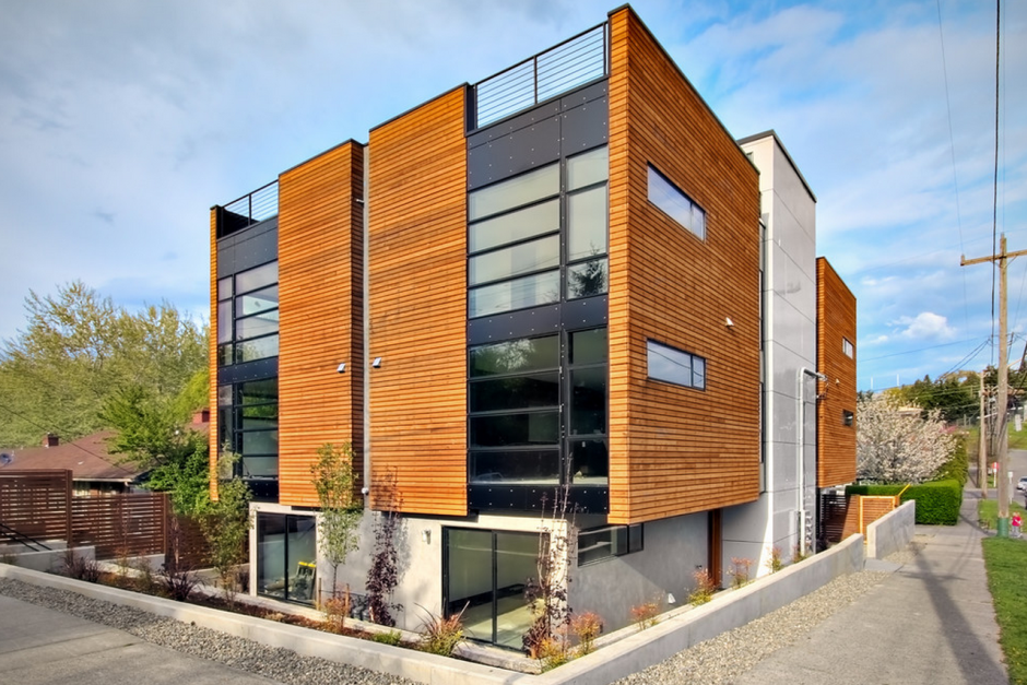 Модерн планкен фасад