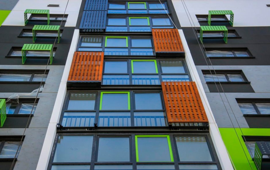 Кондиционер на фасаде