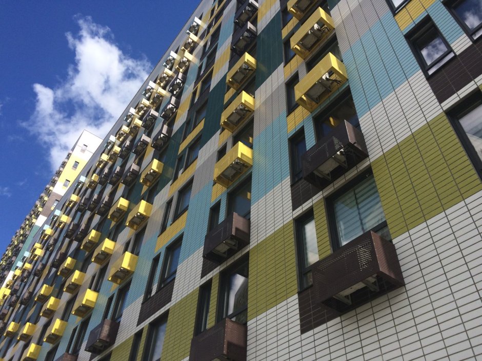 Жилой комплекс фрагмент фасада