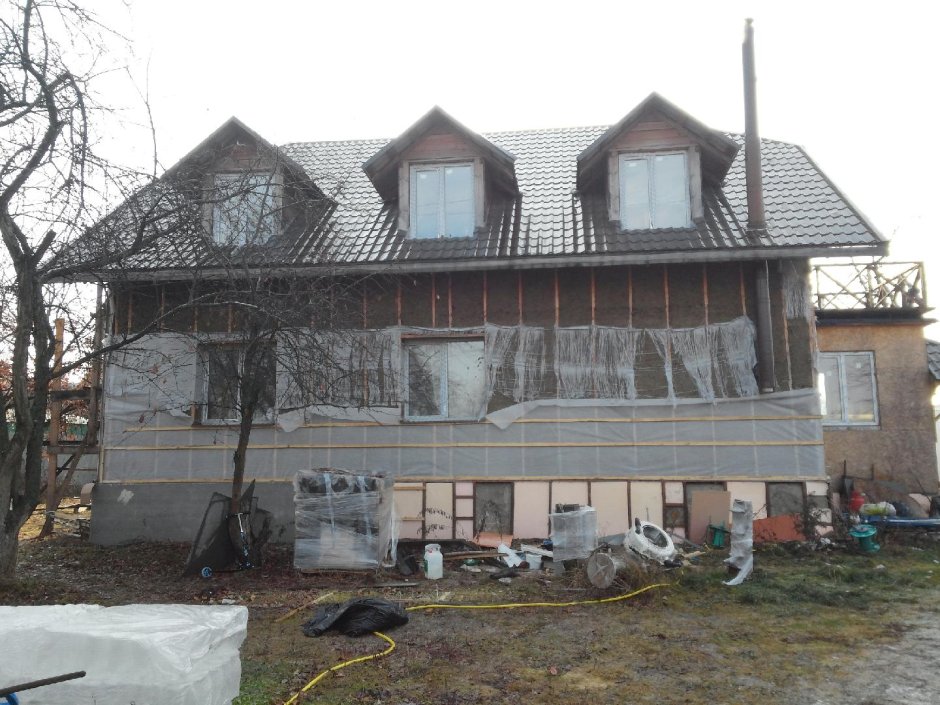 Фасад ЦСП фахверк