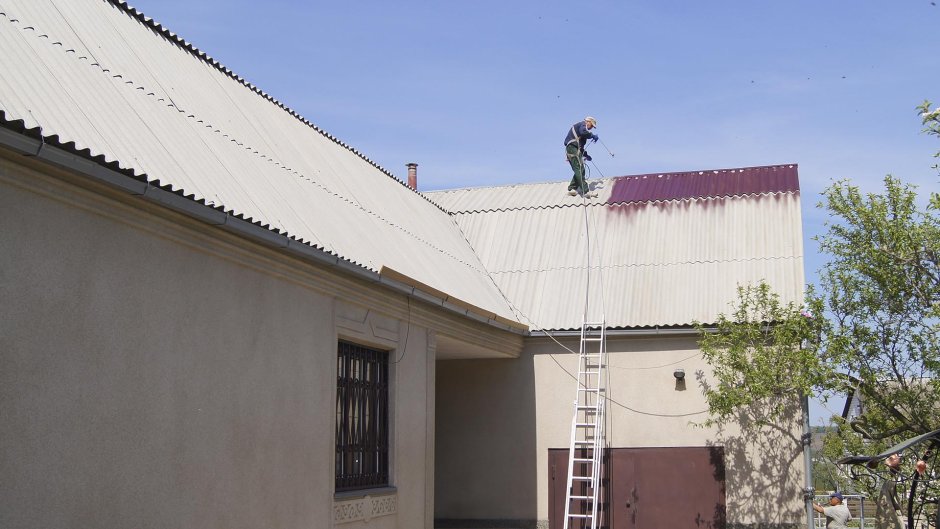 Облицовка асбестоцементными листами