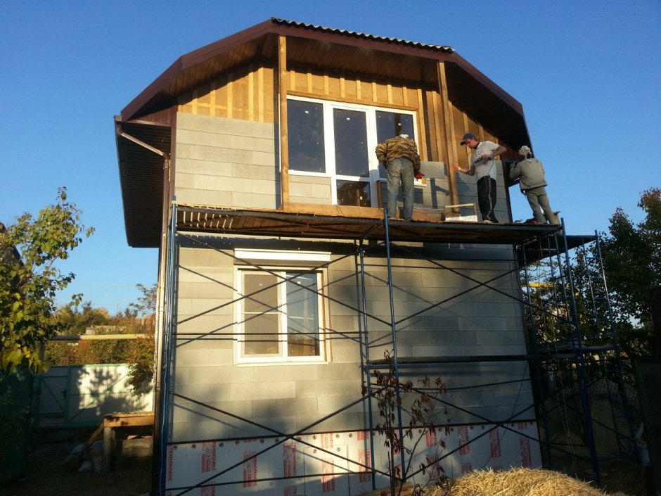 ЦСП фасадная 3200*1200*10 мм фрезерованная под кирпич