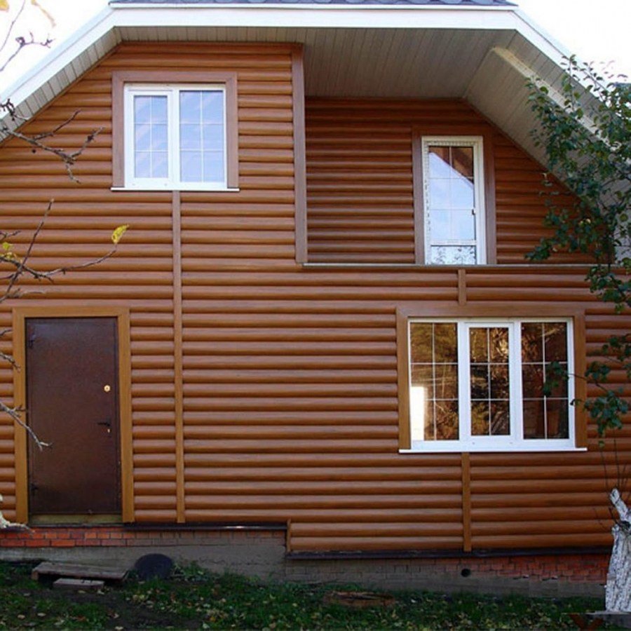 Профлист блок Хаус под дерево