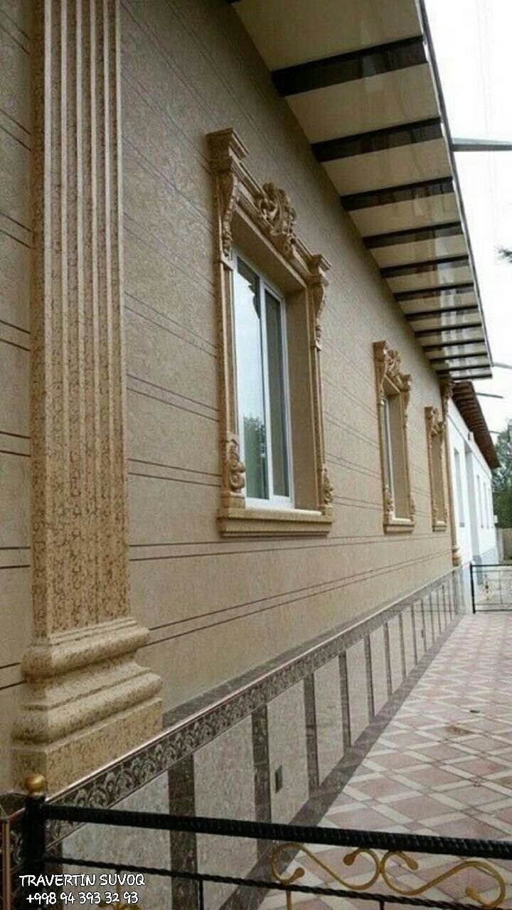 Травертин фасад Узбекистан