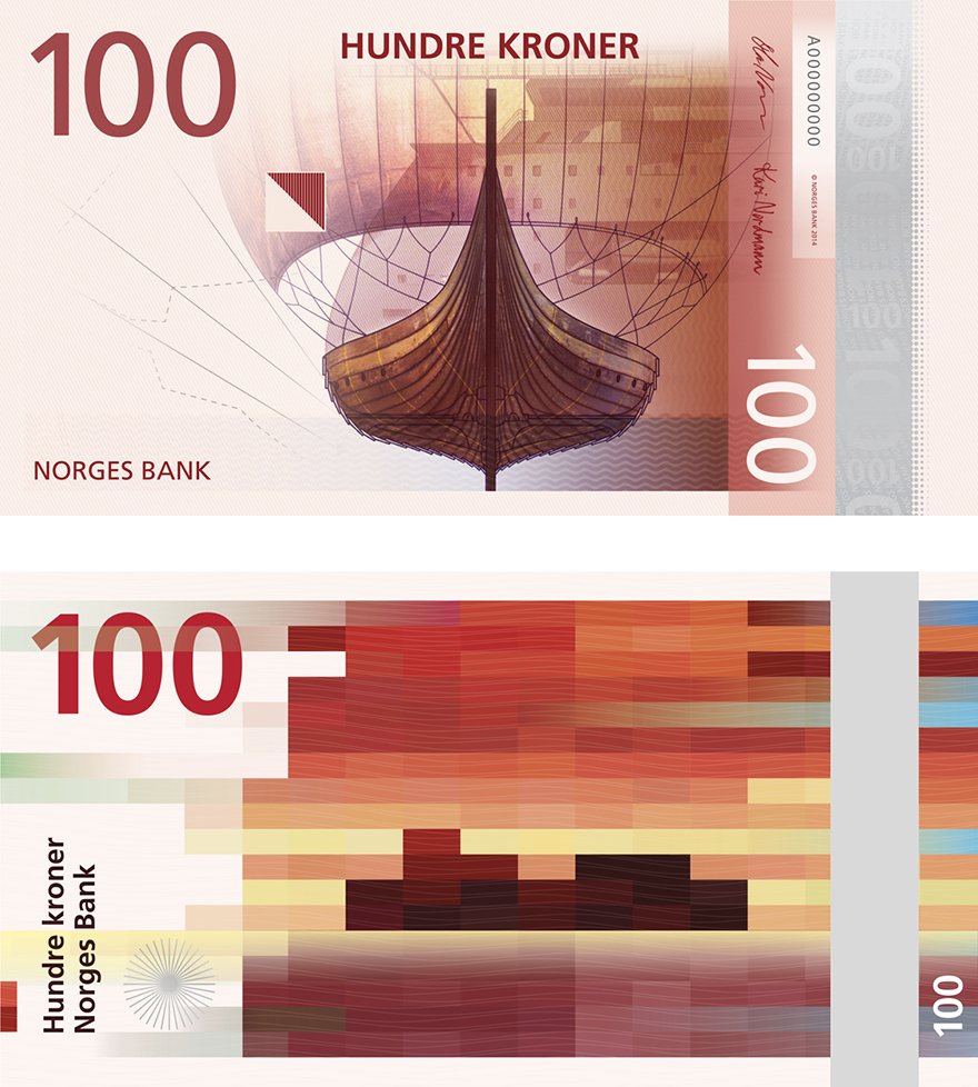 Банкнота 100 норвежских крон