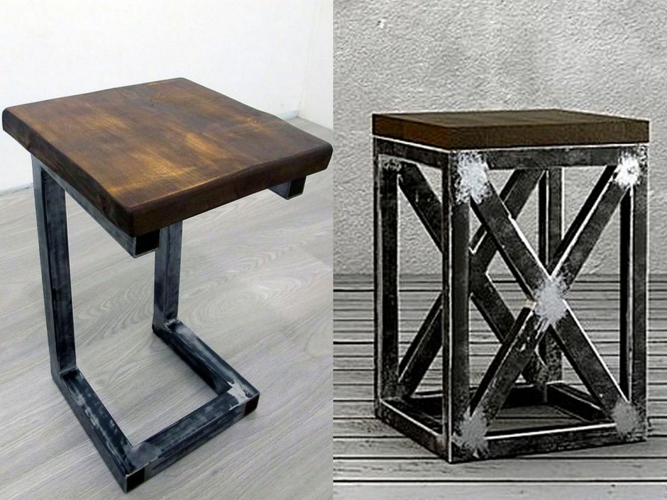 Лофт мебель из металла офисны1