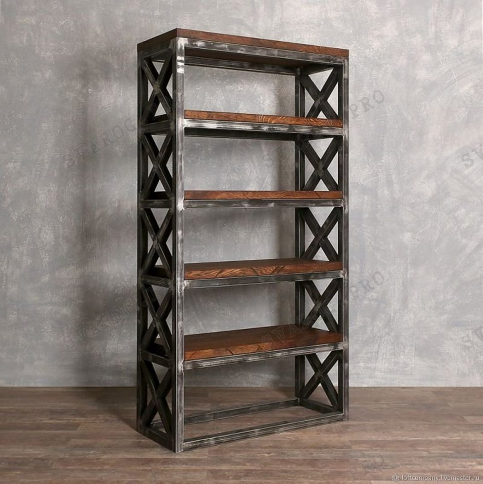 Этажерка Metall&Woods St-3 в стиле лофт