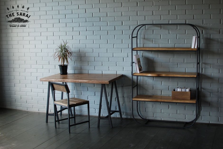 Столы в стиле лофт из металла