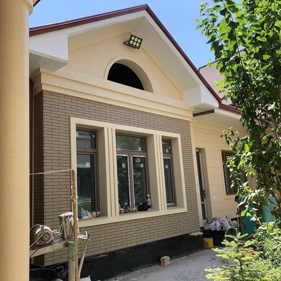 Травертин фасад Узбекистан Андижан