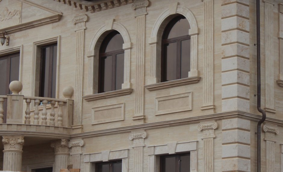 Травертин фасад Узбекистан Андижан