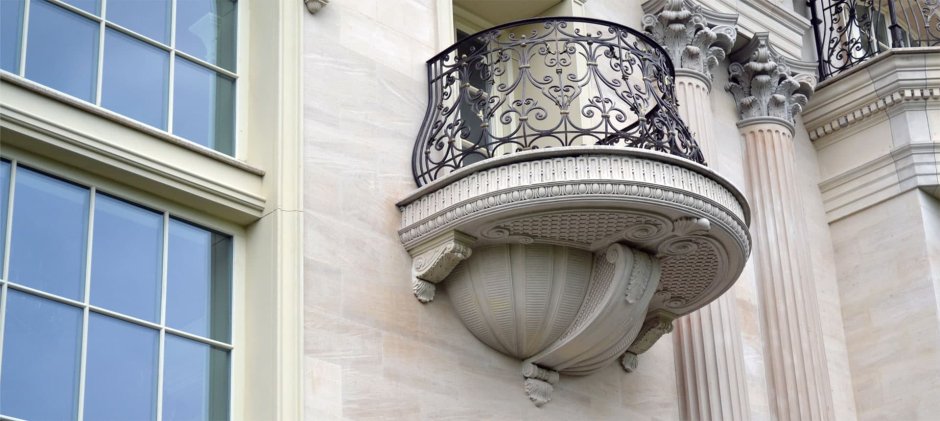 Балконы из стеклофибробетона