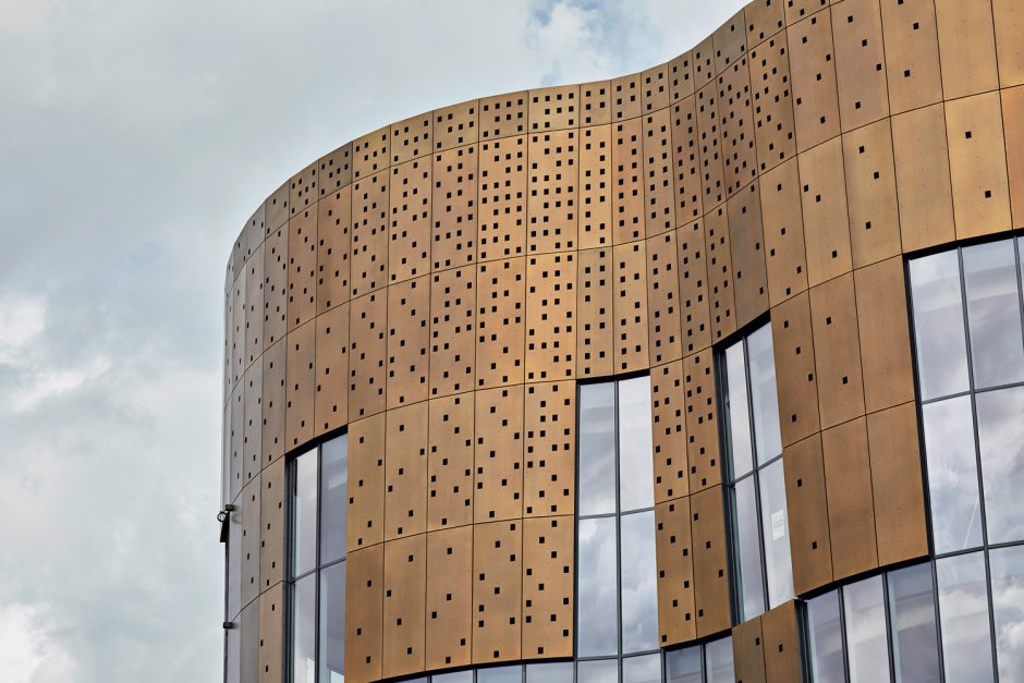 Алюминиевые панели для стен перфорированный