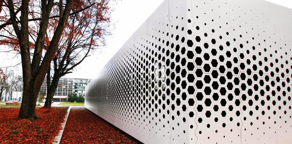 Перфорированные панели для фасада
