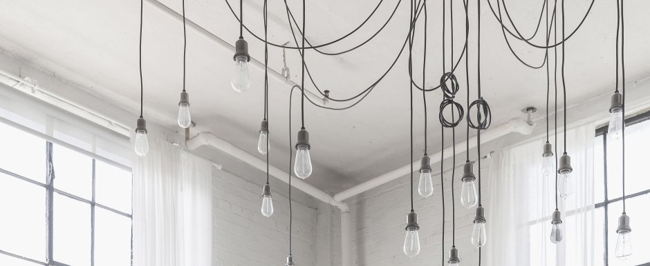 Светильники с открытой проводкой