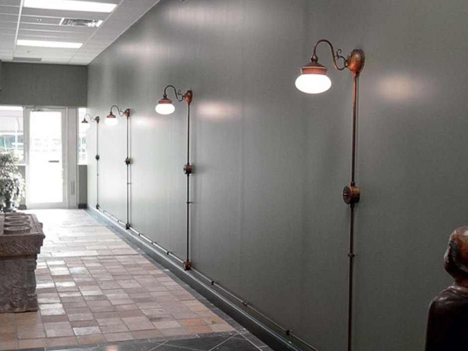 Открытая проводка в интерьере