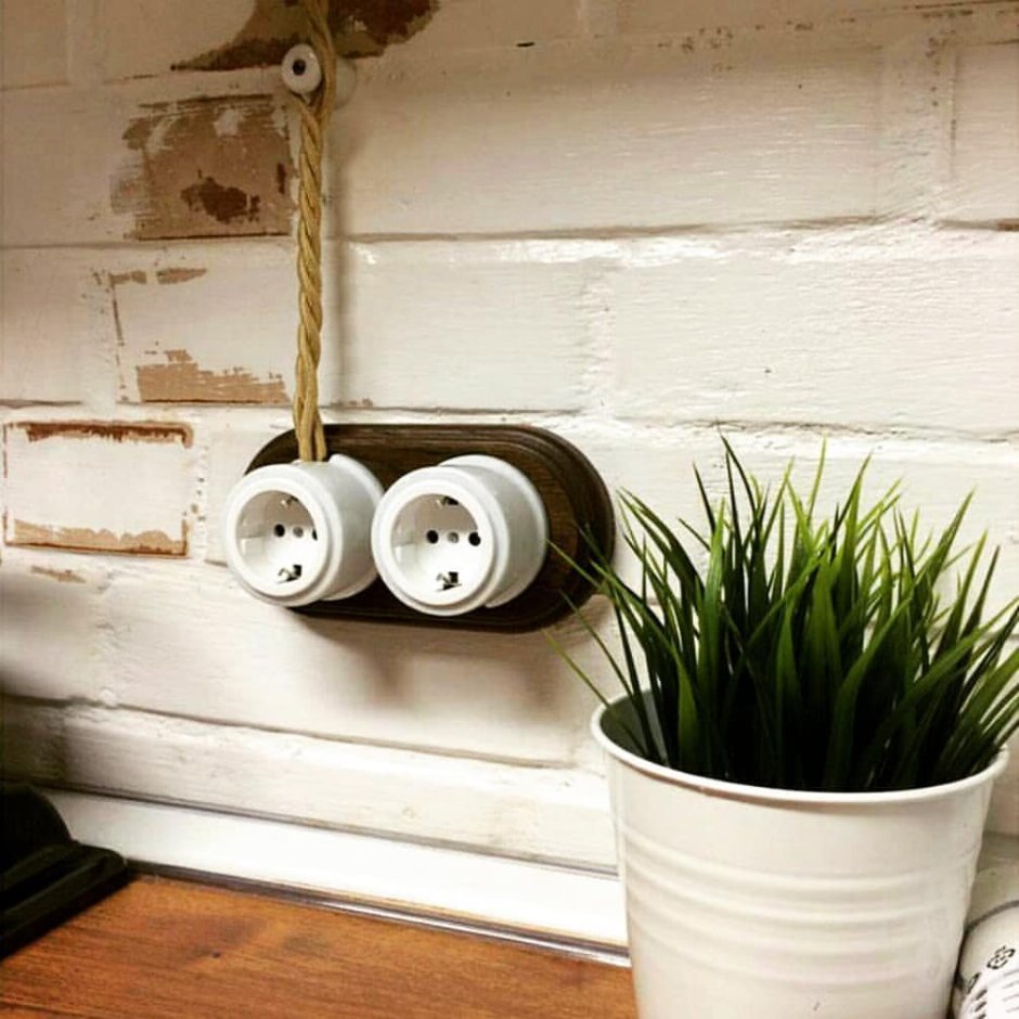 Ретро проводка в интерьере