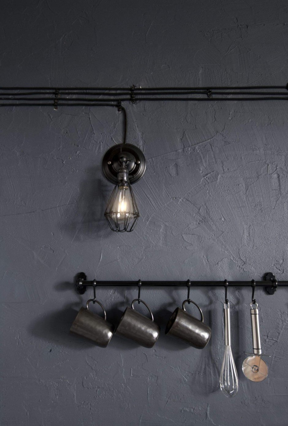 Наружная проводка в стиле лофт