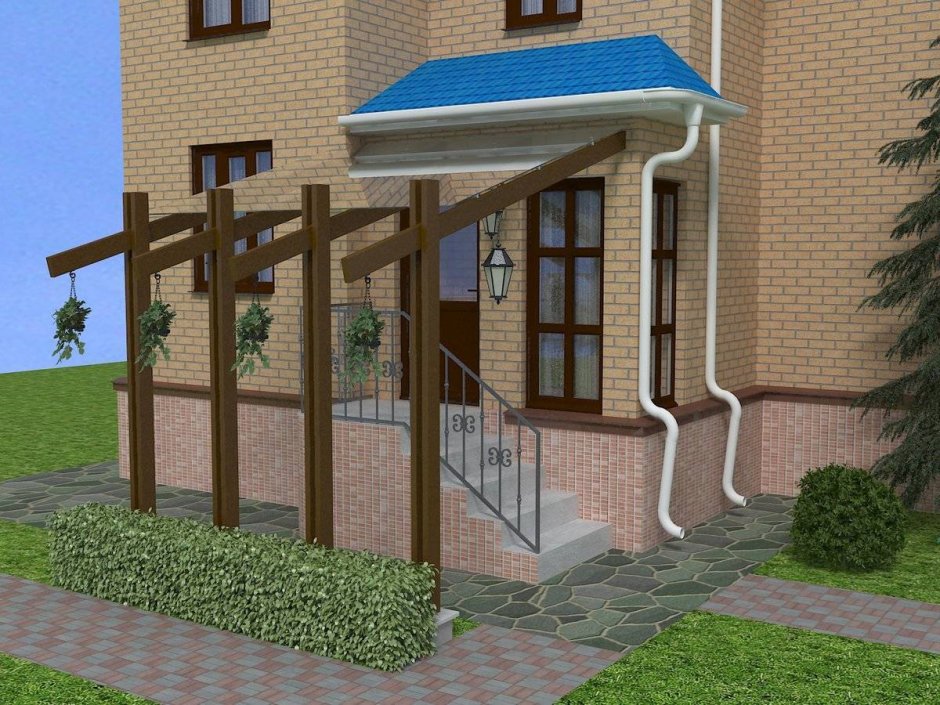 Навес над крыльцом