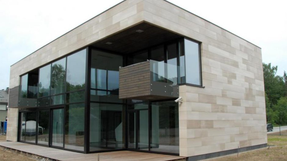 Вентилируемый фасад частный дом