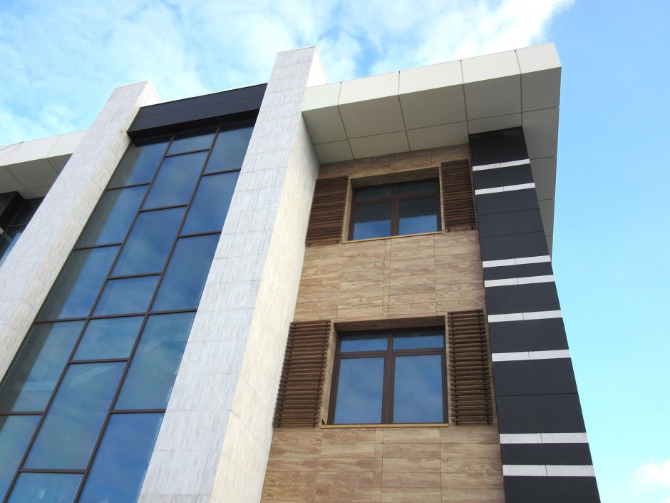 Алюкобонд композитные панели дерево