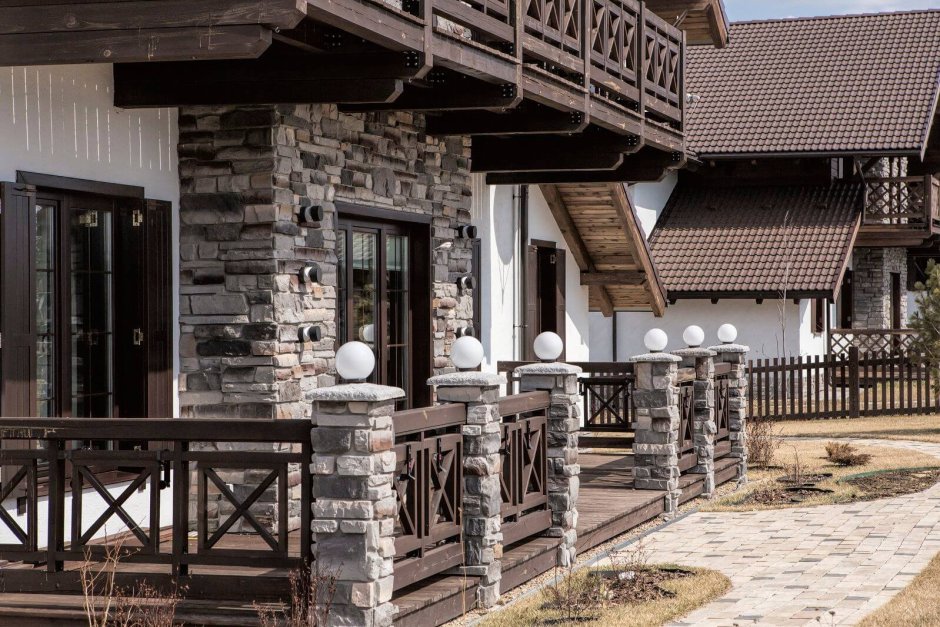 Ограждение в стиле Шале