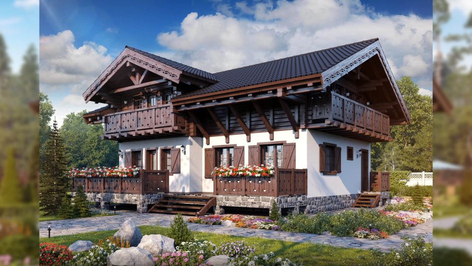 Гуд Вуд дом в стиле Шале