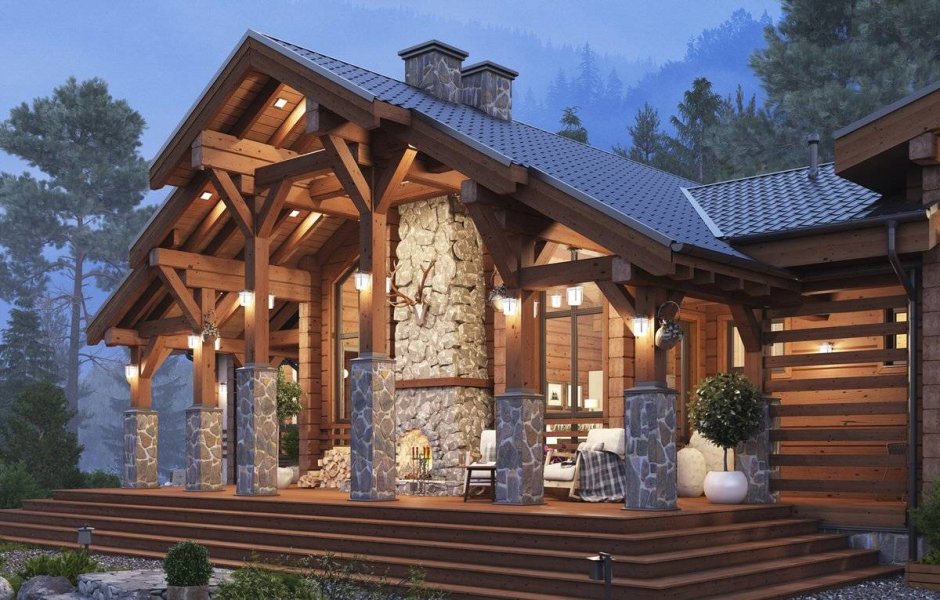 Шале из клееного бруса Алпин проект