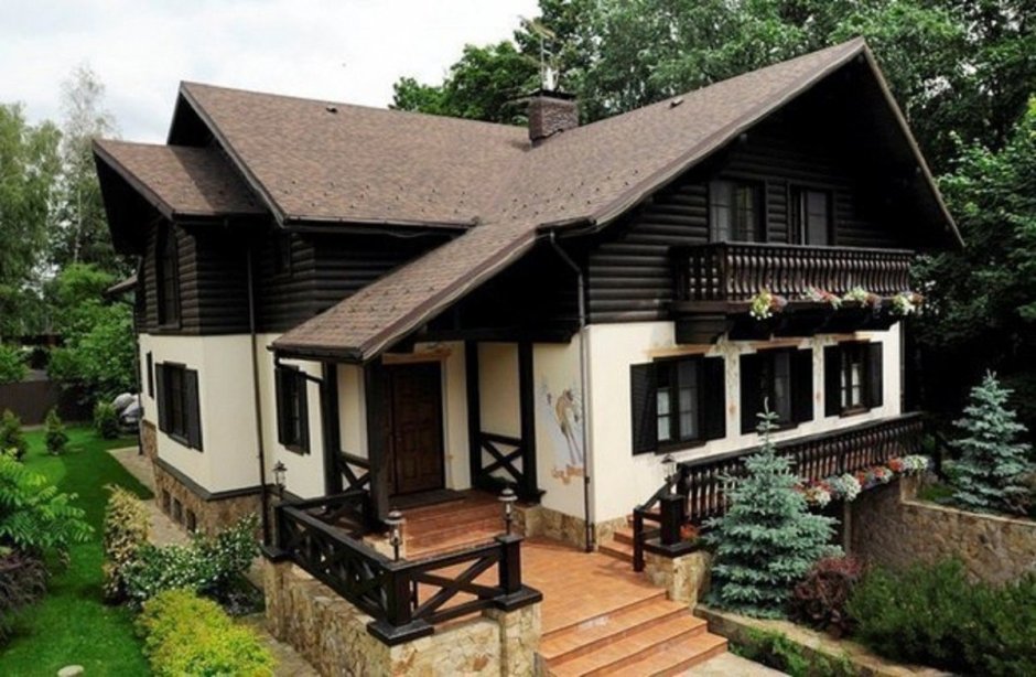 Стиль Шале наружная отделка