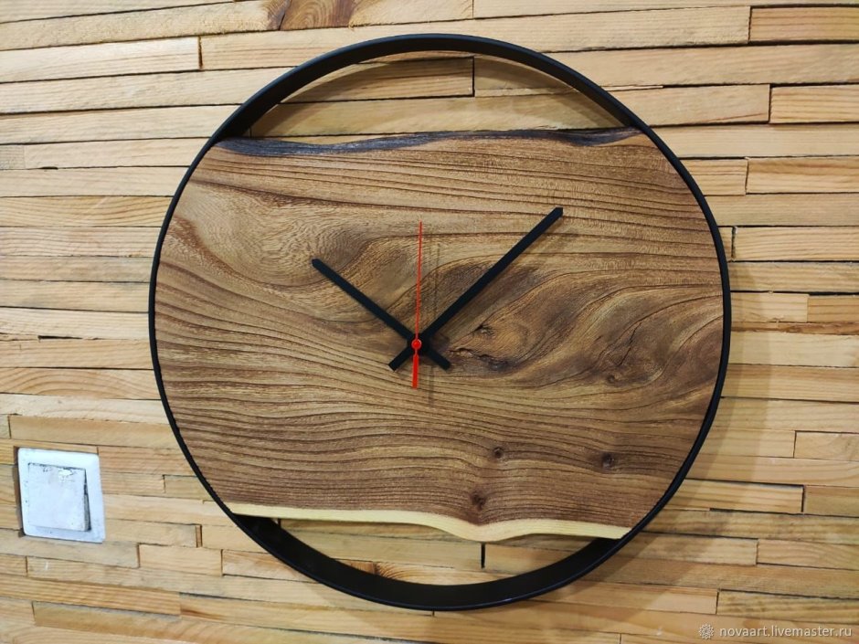 Часы лофт металл римские 40см