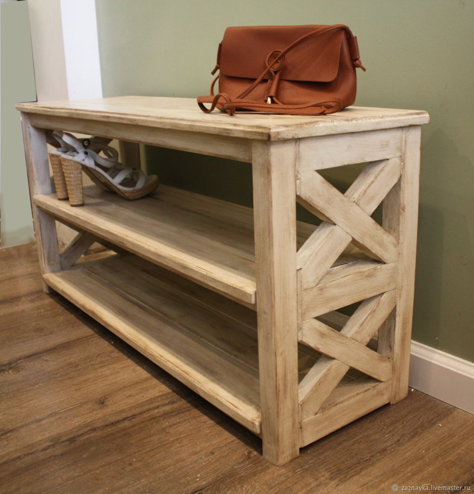 Полка для обуви настенная металлическая